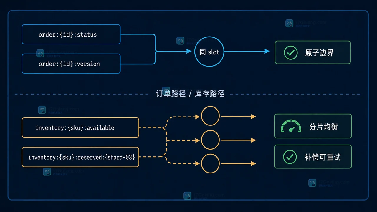Redis Cluster 热点 Key 怎么拆：用哈希标签把多键事务与分片均衡分开验证