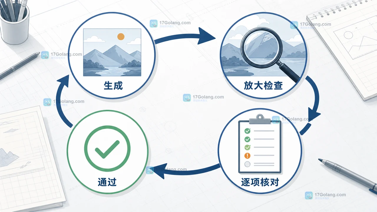 AI 图片生成为什么总有多余文字：从提示词约束到结果验收