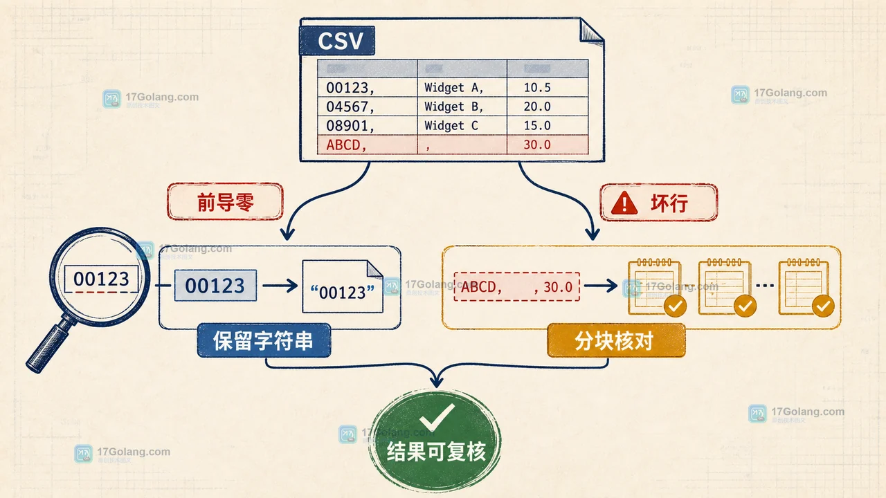 Python 读取 CSV 用 csv、pandas 还是 polars：按文件规模与类型约束选