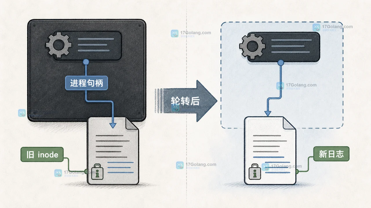 Linux 日志轮转后服务仍写旧文件怎么办：copytruncate 与重新打开日志的差异