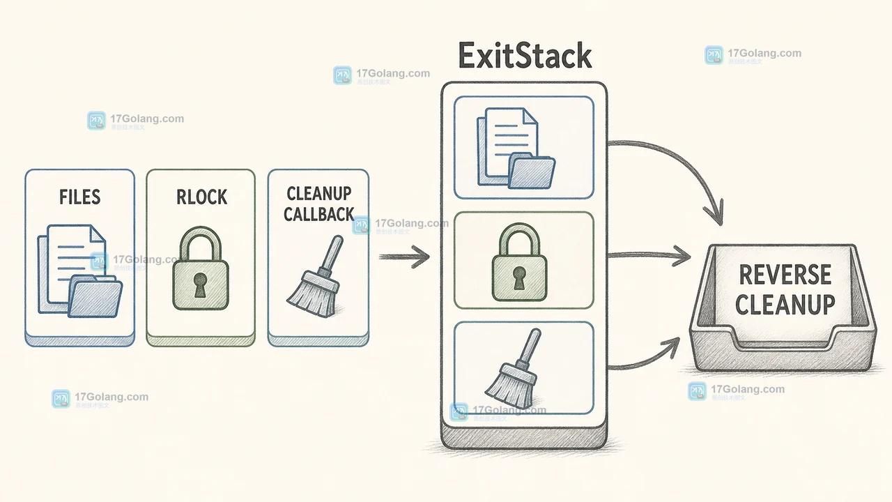 Python ExitStack 怎么管理动态资源：文件、锁与回滚清理的组合写法