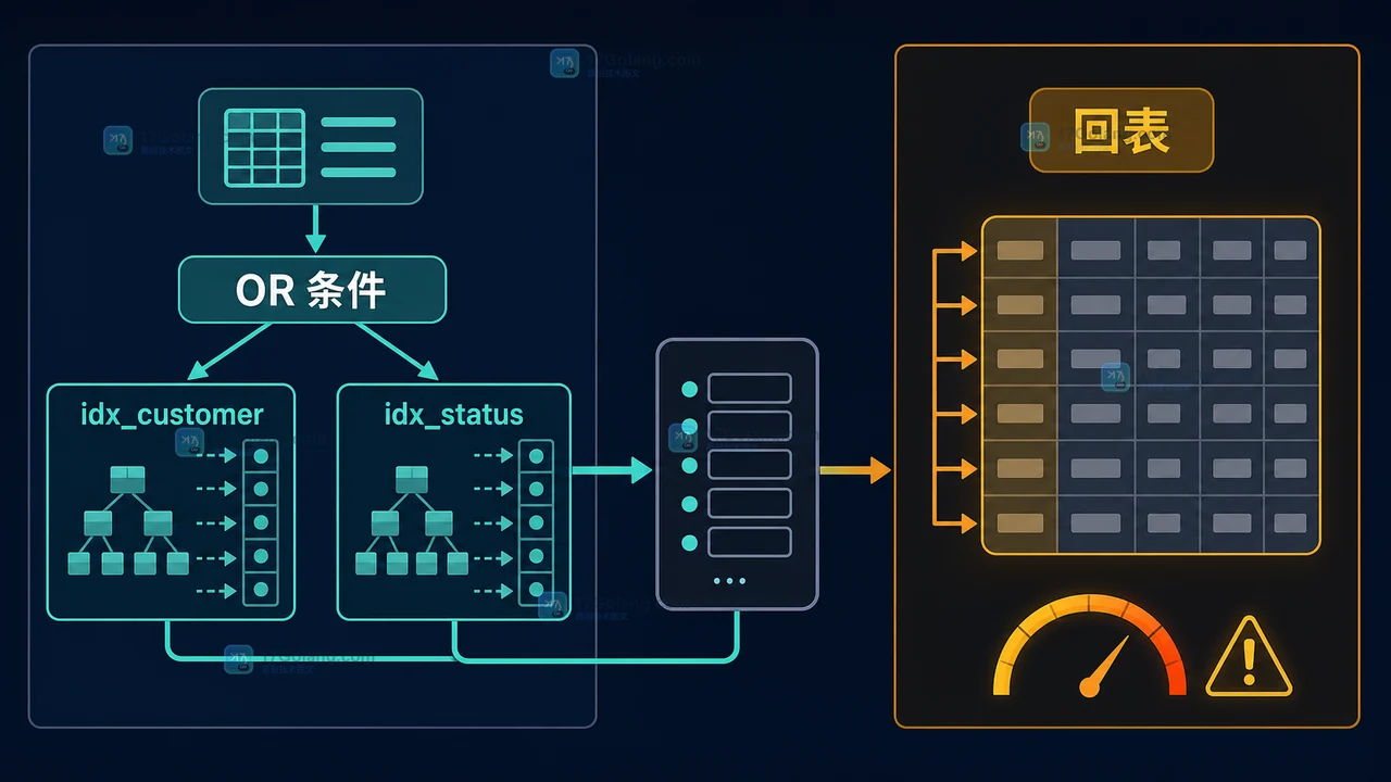 MySQL 索引合并为什么不如联合索引：OR 条件的执行计划与改写边界