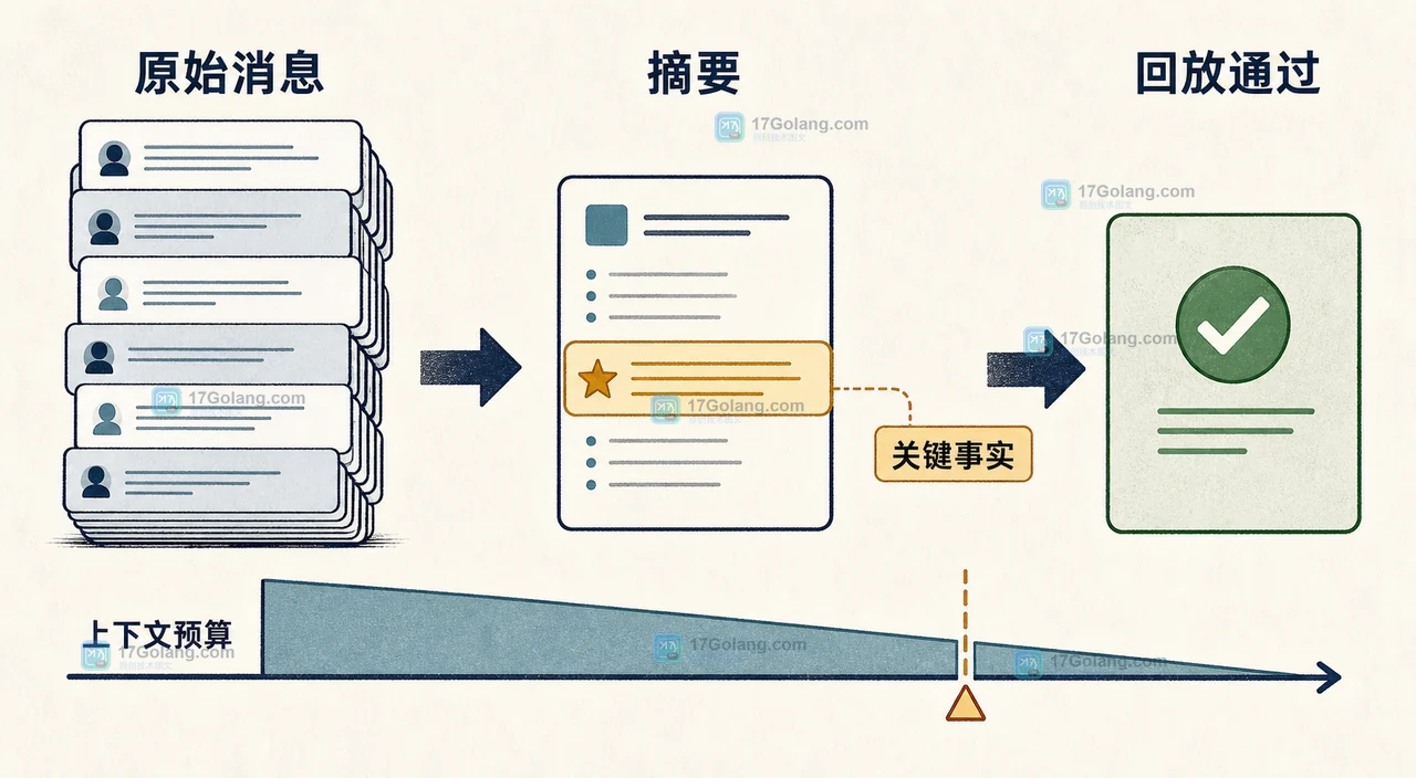 AI 多轮对话上下文压缩怎么验收：摘要漂移、关键事实与回放测试