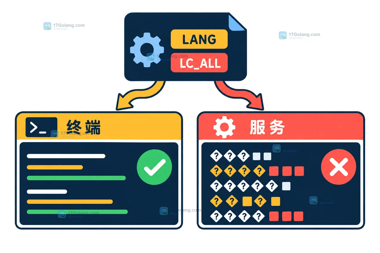 Linux locale 配置为什么让脚本输出乱码：LANG、LC_ALL 与服务环境核验
