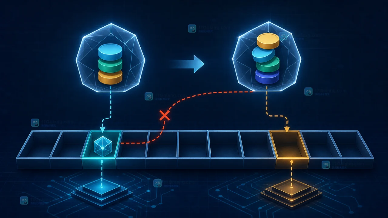 Java record 包含可变 List 组件时修改集合导致 HashMap 键哈希值变化的技术示意图