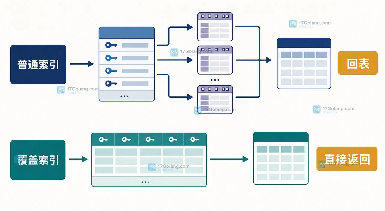 MySQL EXPLAIN 里 rows 很小但查询仍慢：回表次数与覆盖索引验收