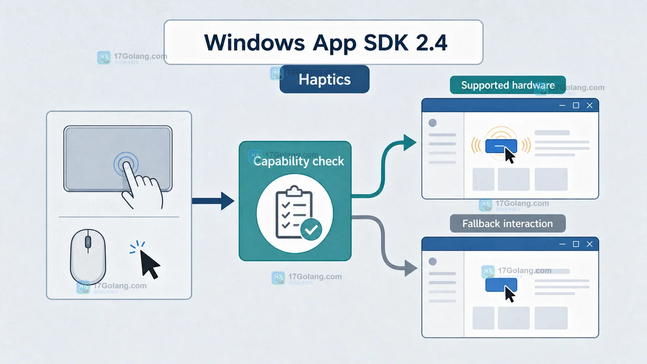 Windows App SDK 2.4 稳定版带来什么：WinUI 3 触控板触觉与语言状态的兼容边界
