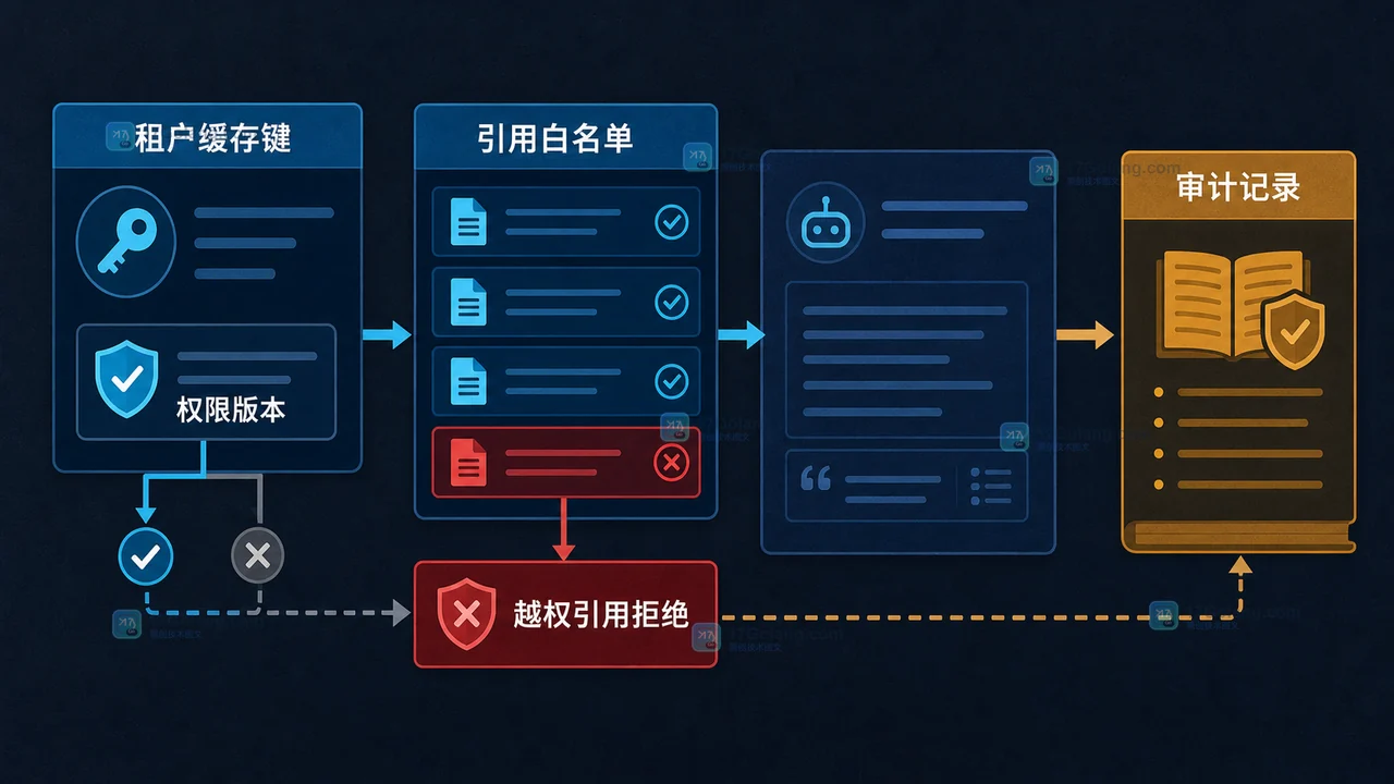 AI 应用如何隔离租户知识库：检索权限、缓存键与引用验收