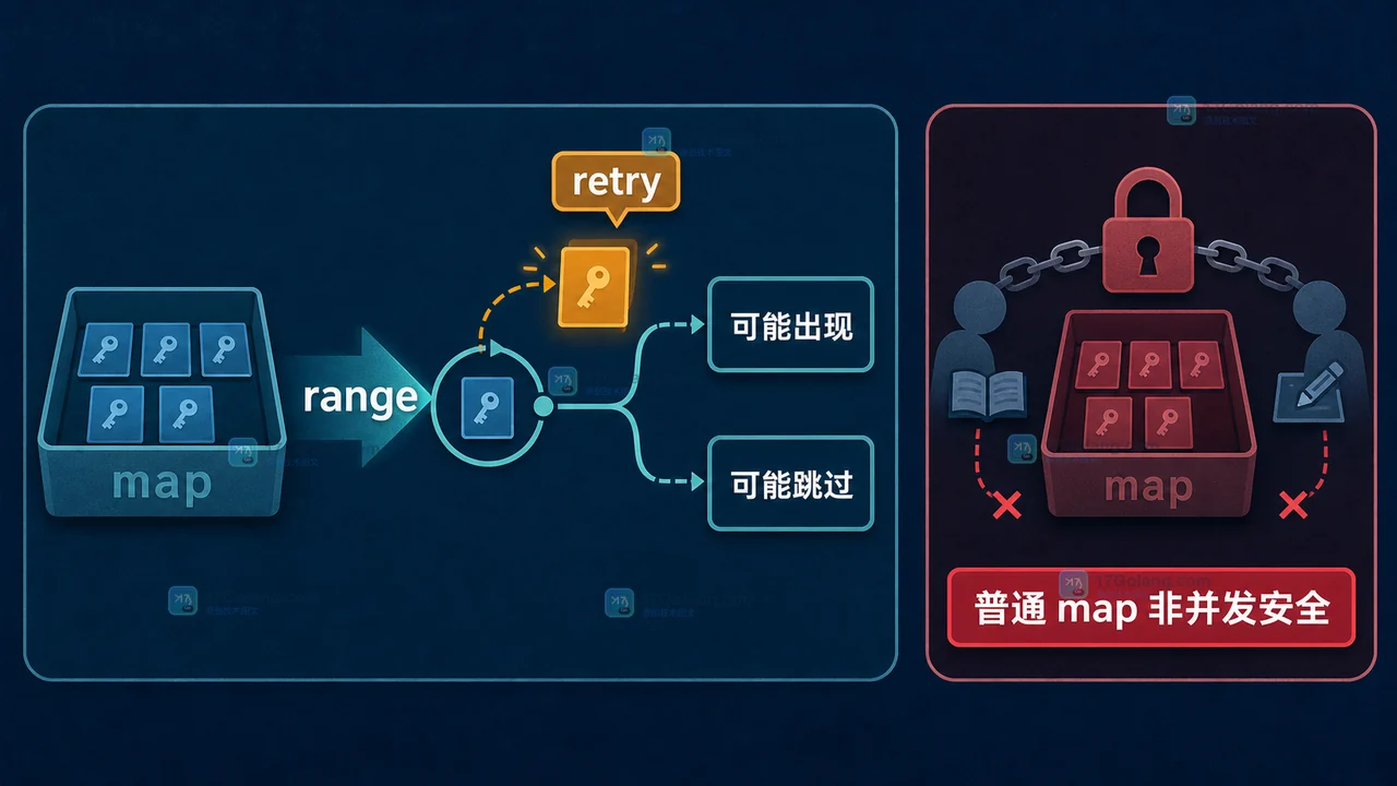 Go map range 新增键与删除键的结果边界对比