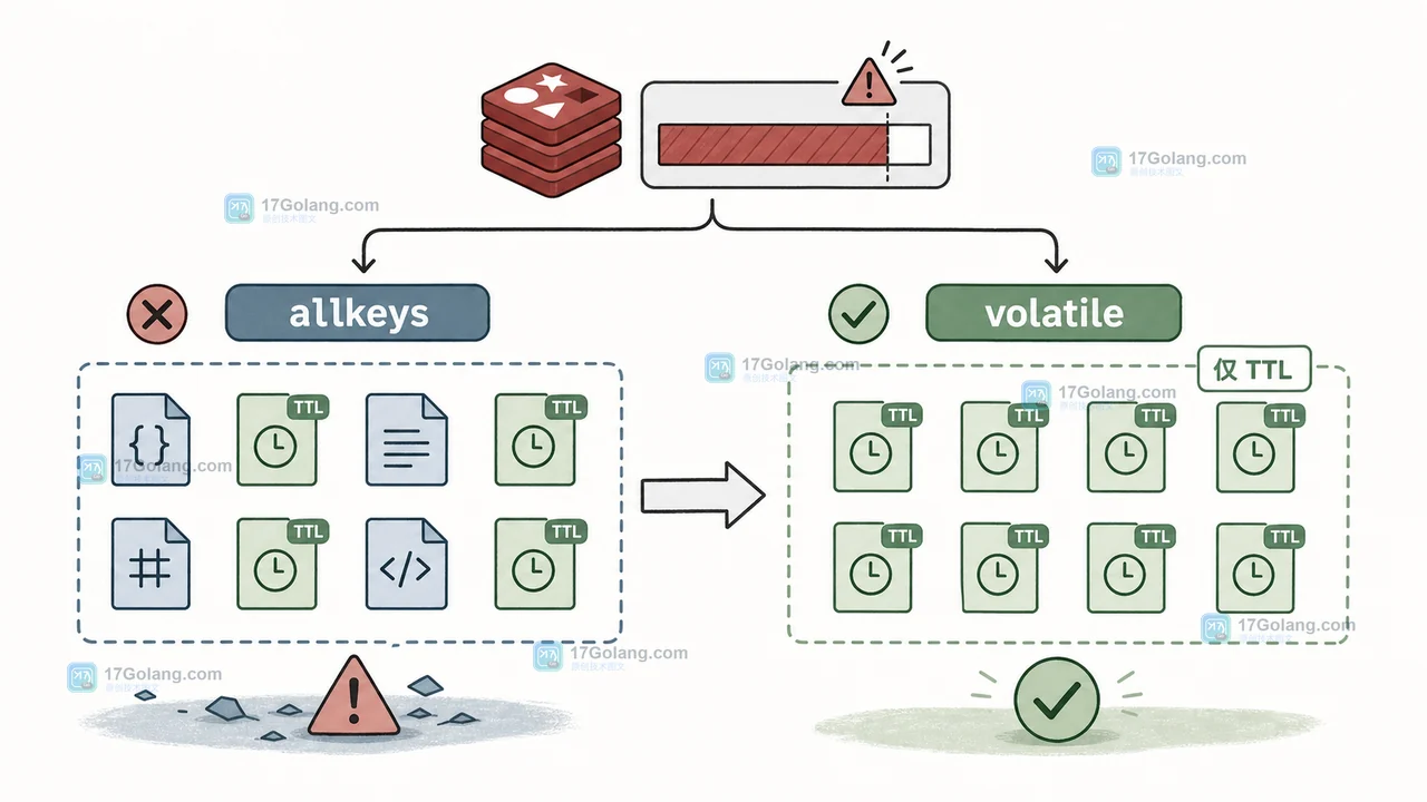 Redis 内存淘汰策略怎么选：maxmemory、volatile-lru 与缓存命中率验收