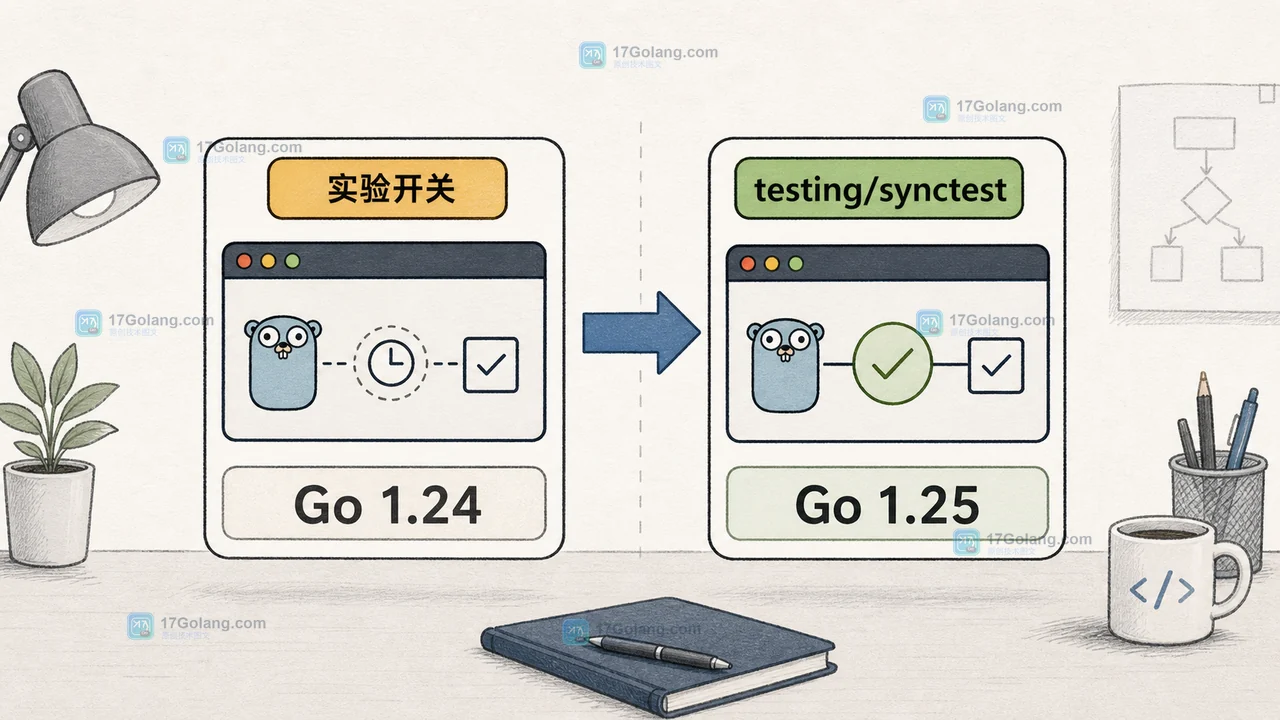 Go 1.25 testing/synctest 怎么从实验开关迁移：虚拟时间测试与 CI 检查