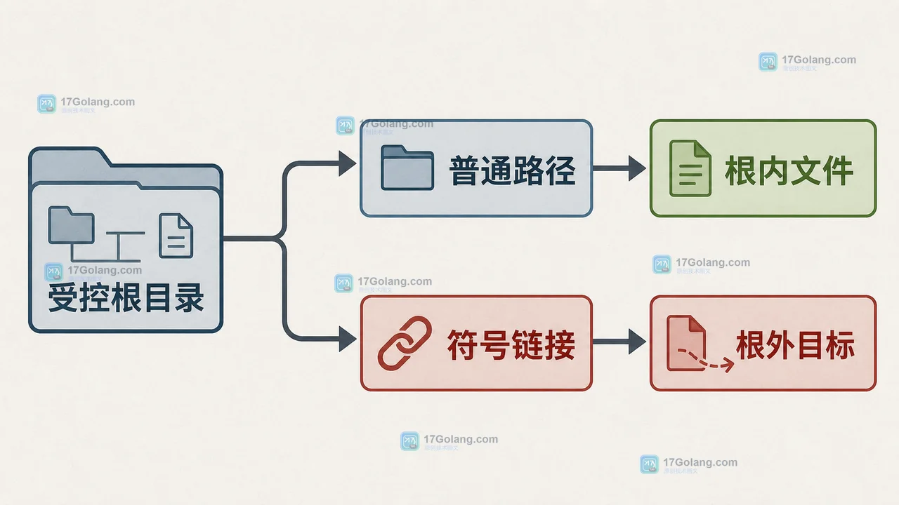 Go os.DirFS 为什么不能防止路径越界：文件系统根边界与符号链接检查