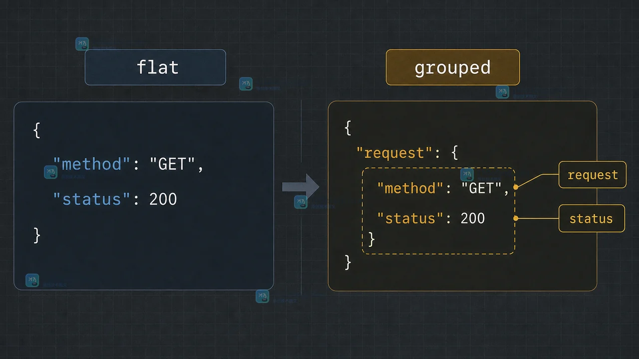 Go slog.Handler WithGroup 怎么组织结构化日志：字段继承、覆盖顺序与请求边界