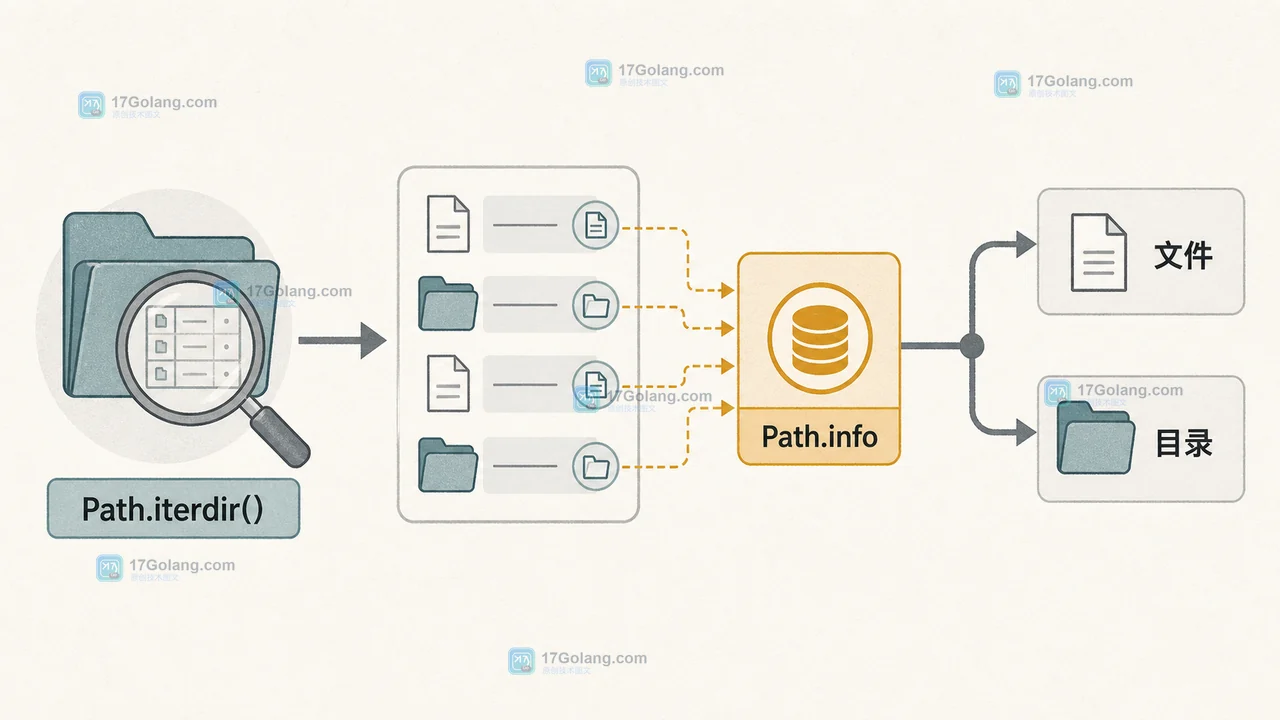 Python pathlib.Path.info 怎么减少重复 stat：缓存语义、目录遍历与失效边界