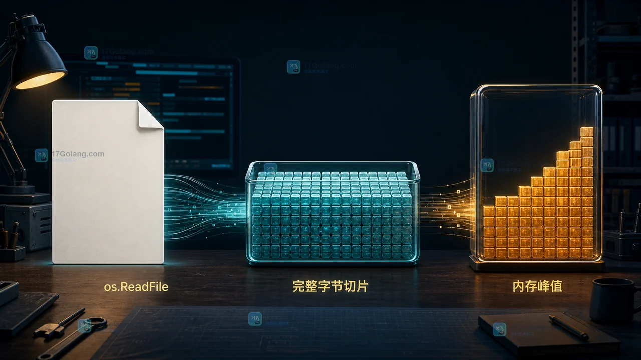 Go os.ReadFile 大文件怎么避免一次性占满内存：流式读取、缓冲区与错误恢复