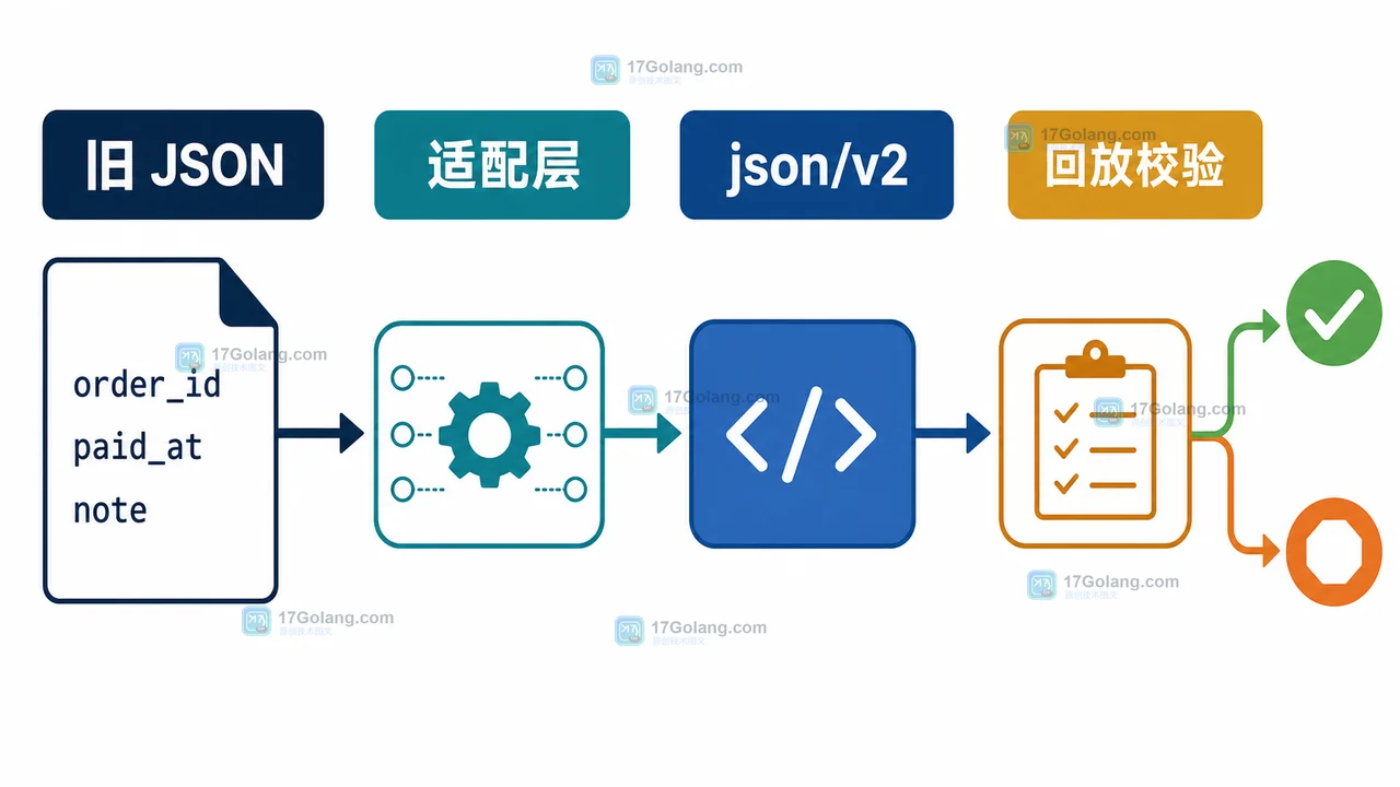 Go 1.27 的 encoding/json/v2 怎么迁移：字段标签、兼容测试与回滚边界