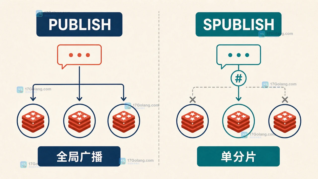 Redis SPUBLISH 怎么做分片发布：频道哈希、订阅范围与消息验收