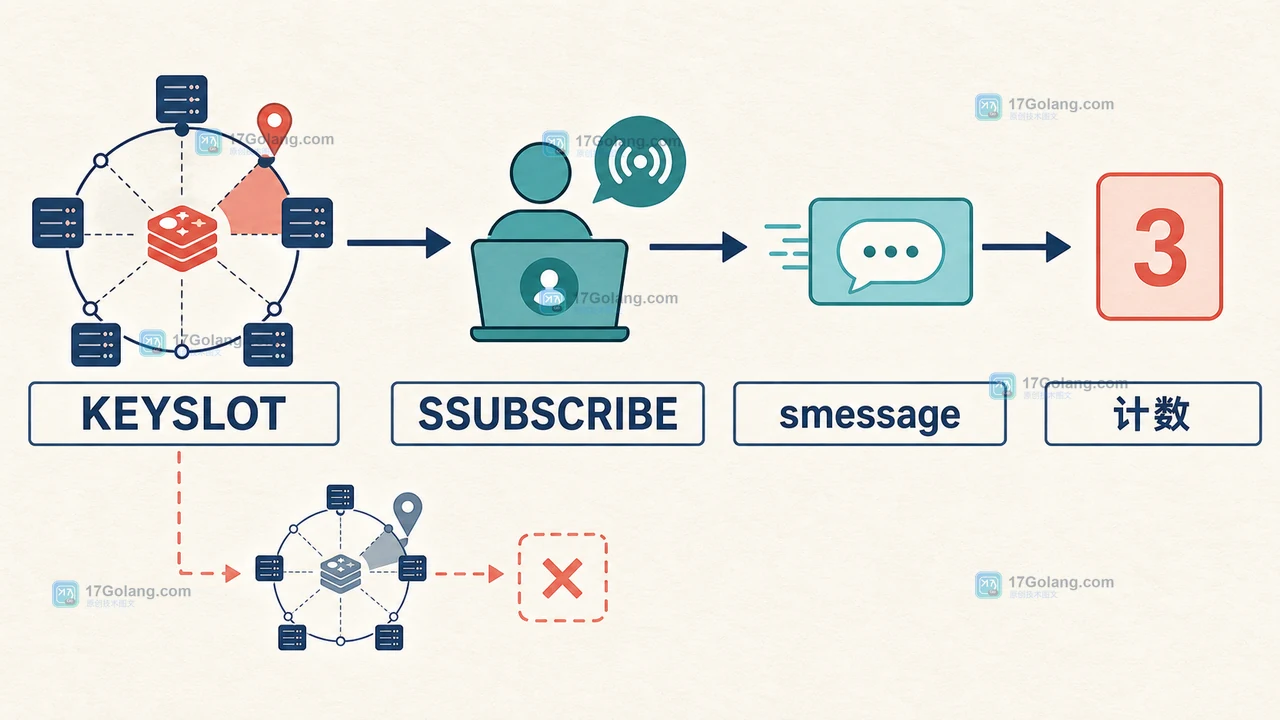 Redis SPUBLISH 验收路径：CLUSTER KEYSLOT、SSUBSCRIBE 推送类型与发布返回计数