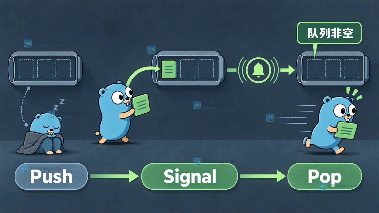 Go sync.Cond 怎么避免丢通知：等待条件、Signal 顺序与退出清理