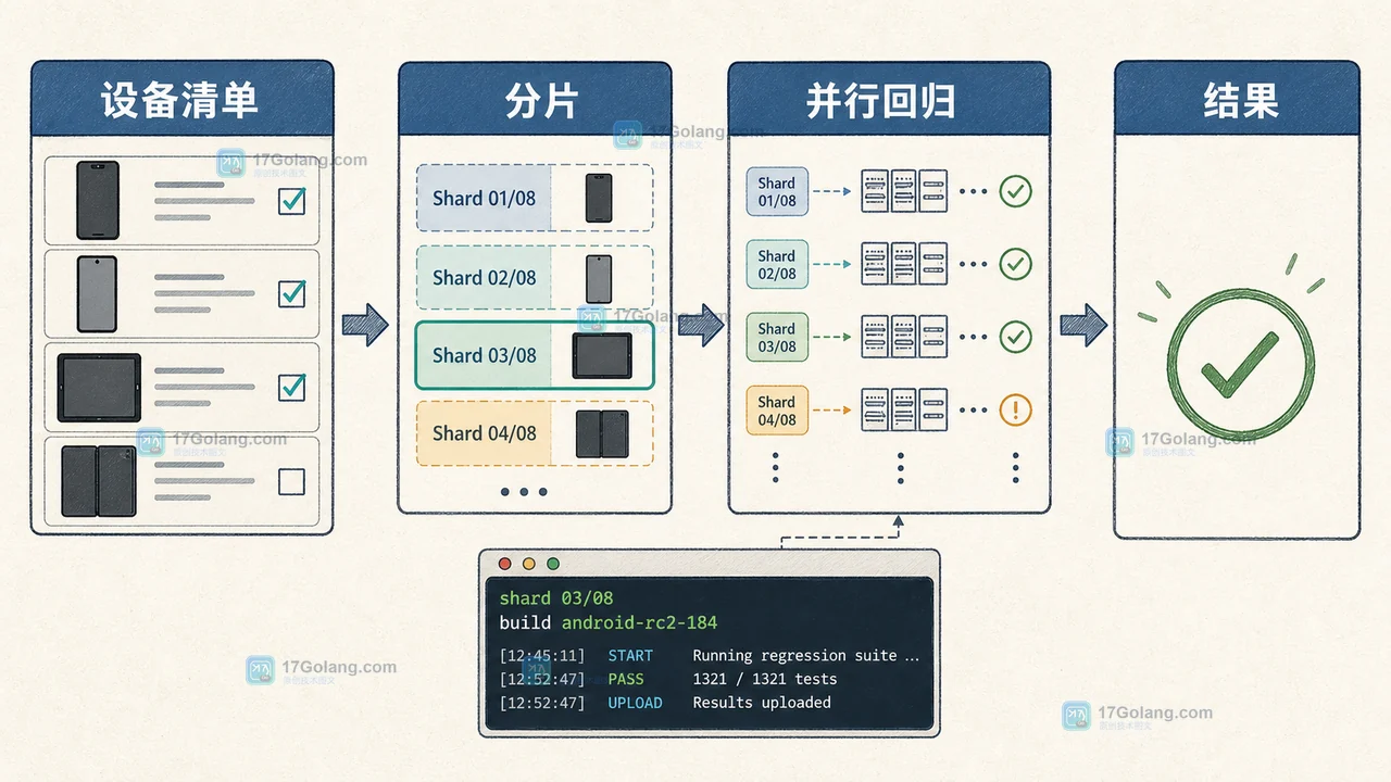 Google Developer Device Platform 公测后怎么做移动端回归：设备分片、自动重试与成本边界
