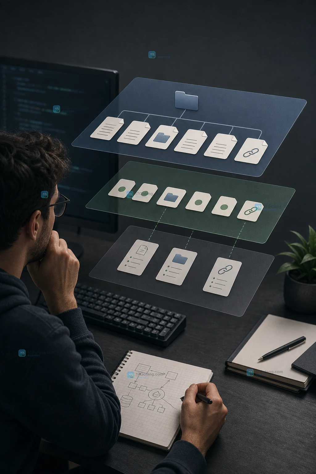 Go os.ReadDir 返回的目录项为什么要再调用 Info：类型判断、排序与错误边界