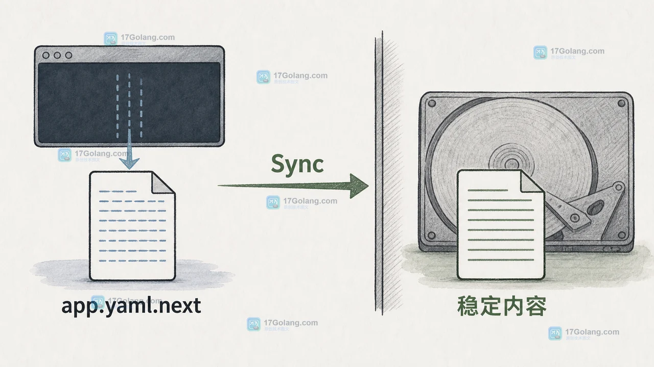 Go os.File.Sync 什么时候才值得调用：写入落盘、目录同步与崩溃恢复边界