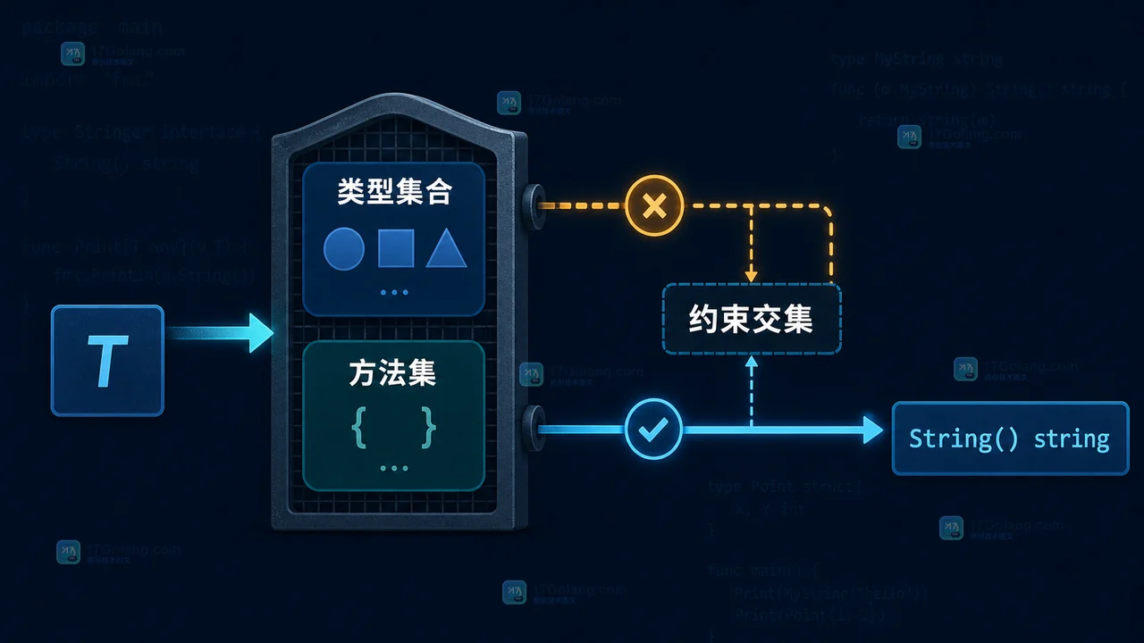 Go 泛型约束如何保留方法集：接口组合与类型集合的边界