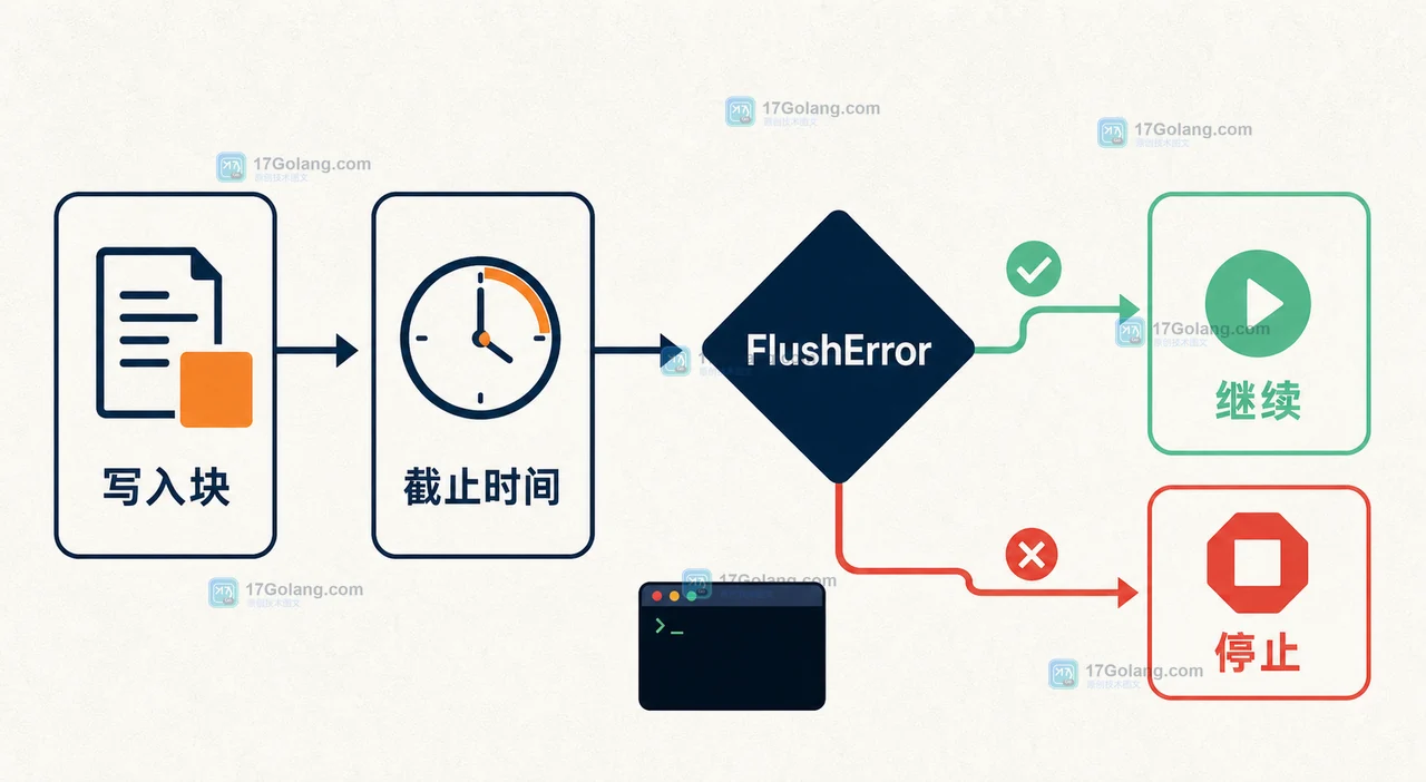 Go http.ResponseController 如何安全刷新流式响应：FlushError、超时与客户端断开