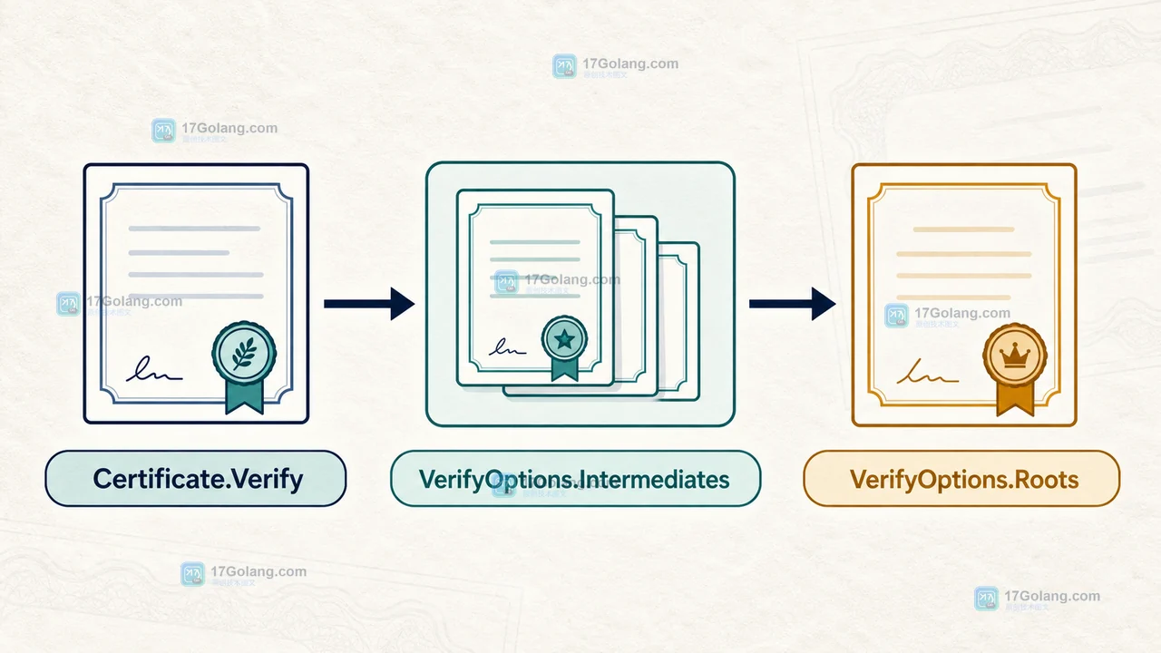 Go crypto/x509 CertPool 怎么判断证书链：Roots、Intermediates 与验证结果边界