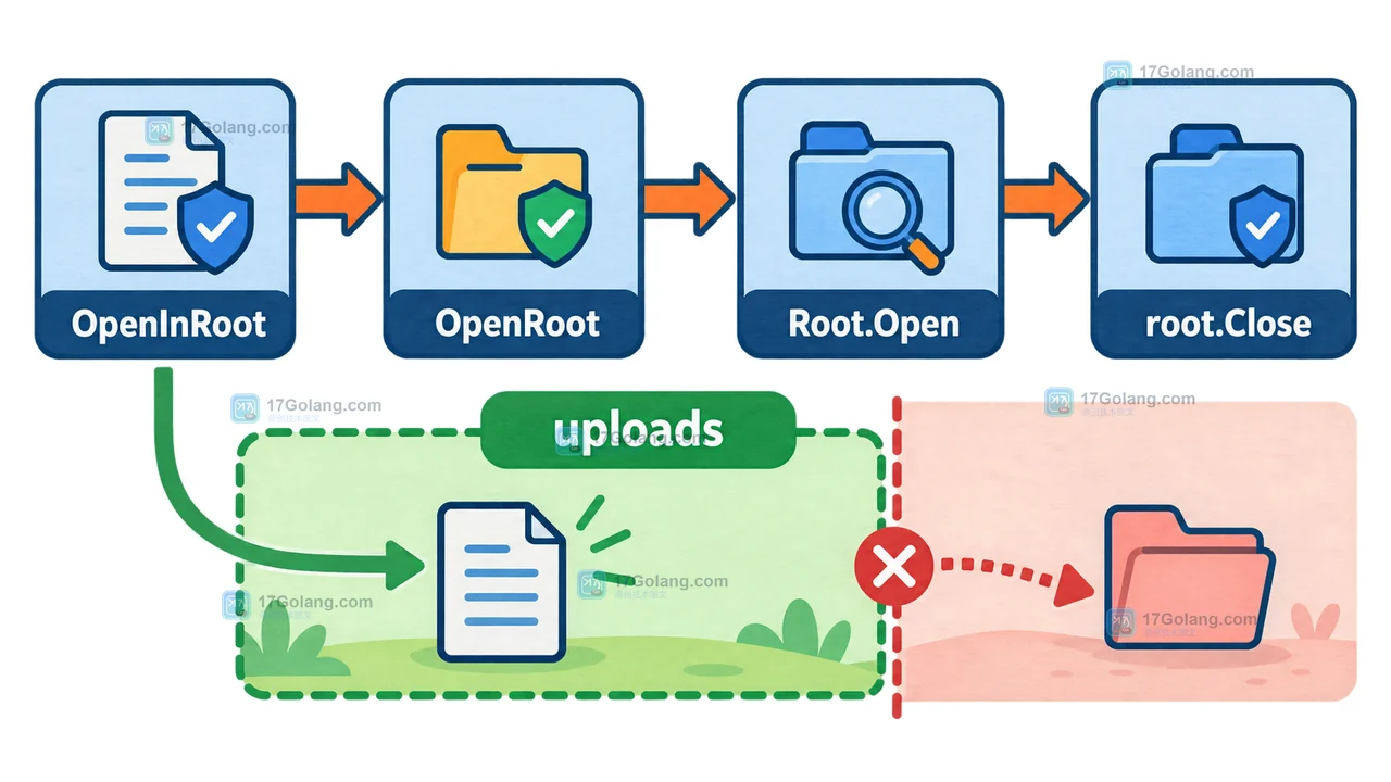 Go 问答：os.OpenInRoot 如何限制不可信路径：目录逃逸、符号链接与错误判断