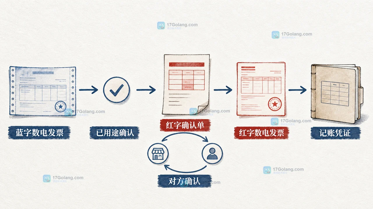 零售店数电发票开错金额怎么办：未入账与已入账的红冲路径