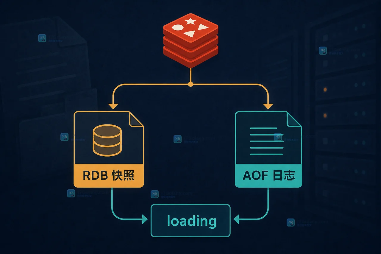 Redis 重启时从 RDB 快照或 AOF 日志恢复,再由 Go 检查程序核对关键状态