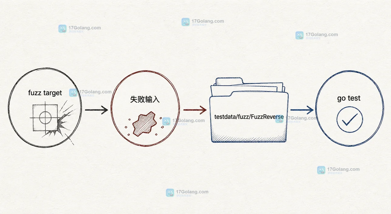 Go fuzzing 的 F.Add 与种子语料怎么分工：初始样本、随机变异和回归保存