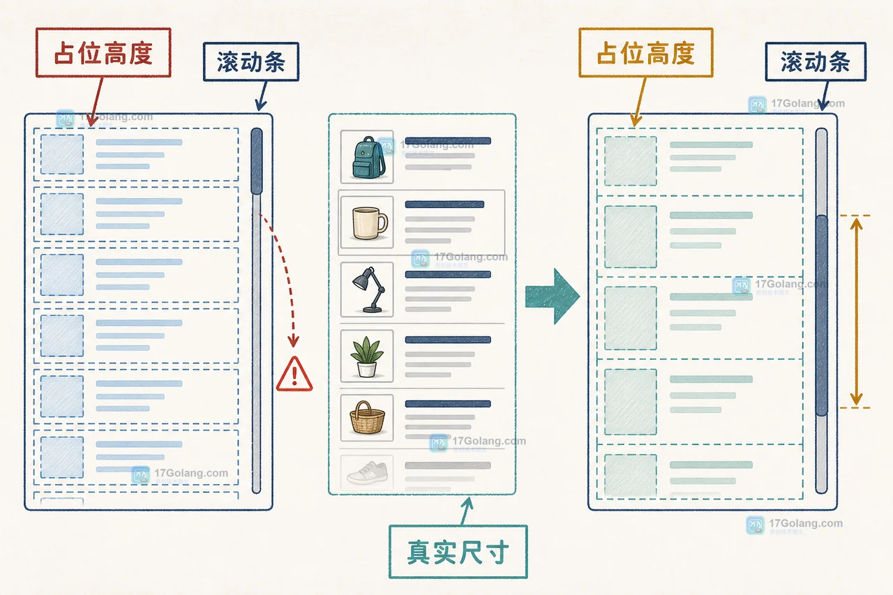 前端大列表为什么滚动会抖：content-visibility 与占位高度的取舍