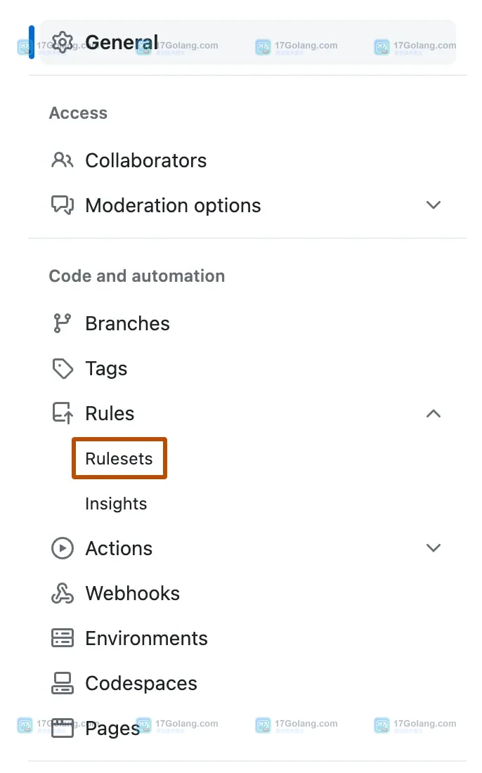 GitHub 仓库如何设置默认分支保护：Rulesets 创建与生效检查