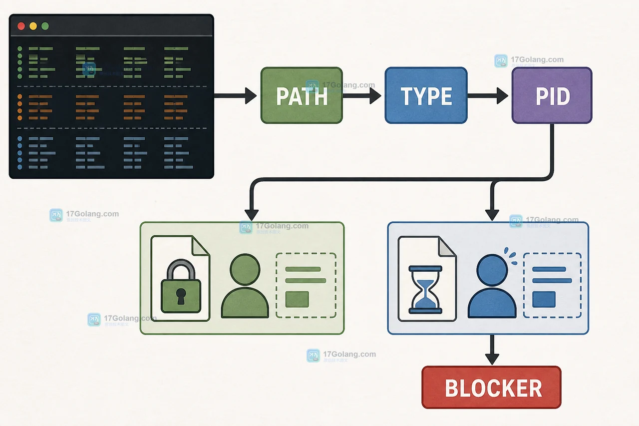 Linux lslocks 怎么确认文件锁是谁持有：PID、锁类型与释放验证