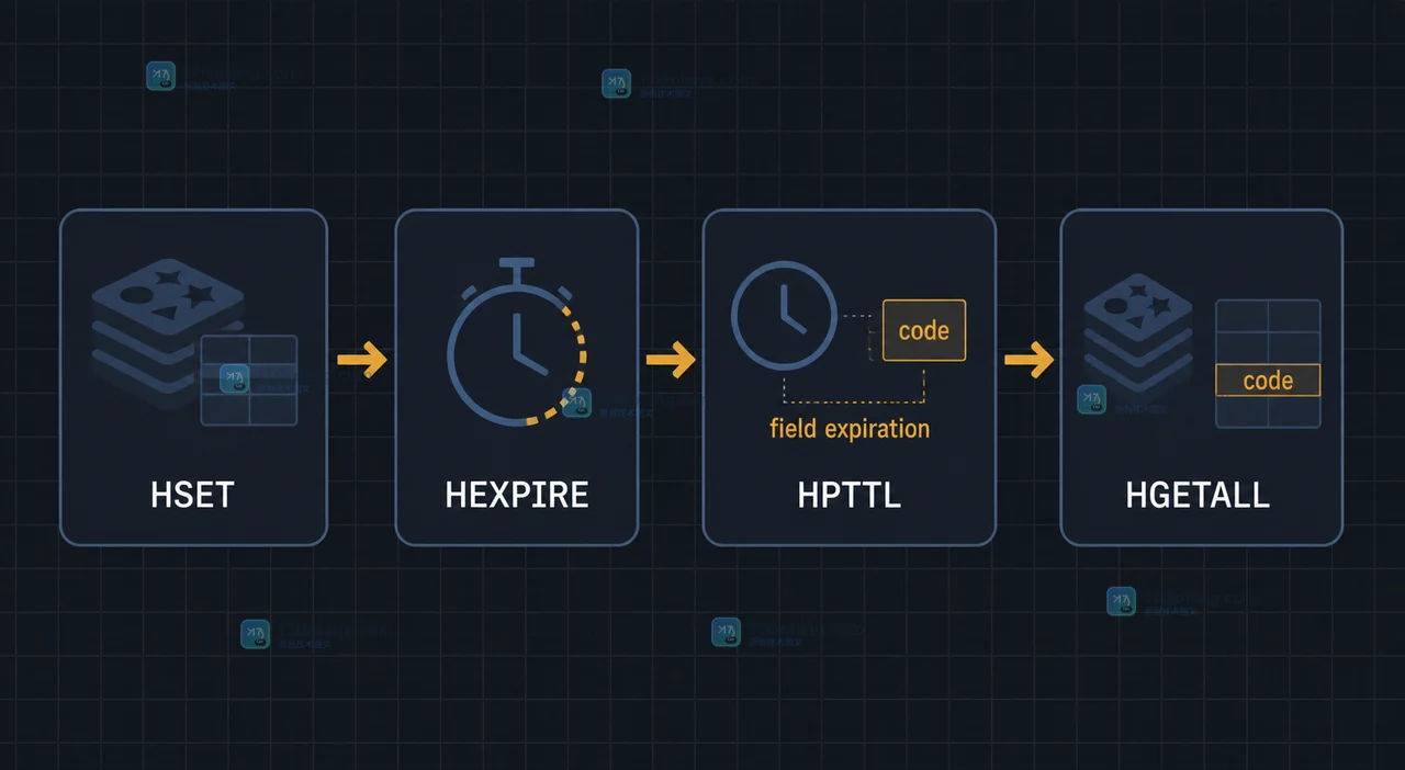 Redis 7.4 HEXPIRE 如何给哈希字段单独设过期时间：FIELDS 参数与返回值核对