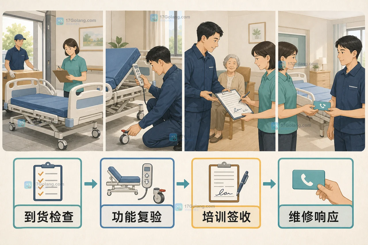 养老机构采购护理床怎么比价：尺寸承重、备案信息与售后条款