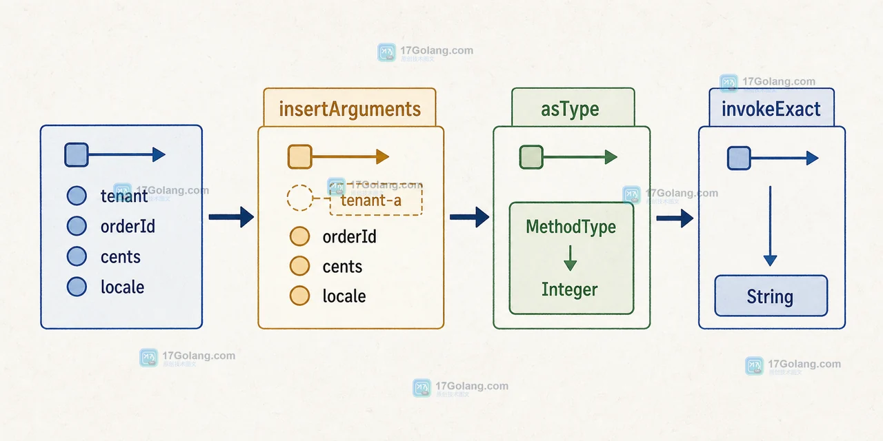 Java MethodHandle 如何拼接可选参数：MethodType、asType 与调用点校验