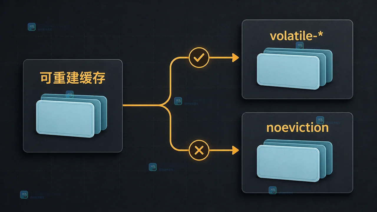 Redis maxmemory-policy 选错会怎样：volatile-lru、allkeys-lfu 与写入失败边界