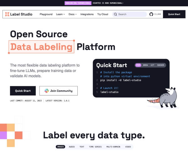 Label Studio开源数据标注工具：功能详解与安装使用指南