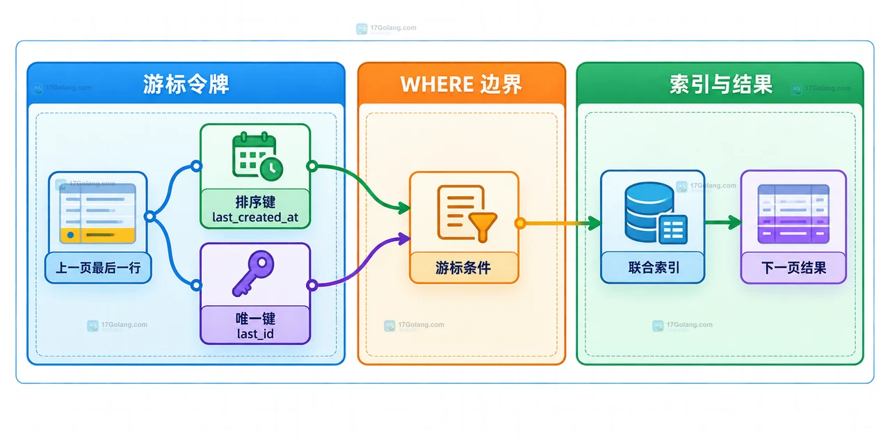 MySQL 第几万页开始变慢：用稳定排序和游标条件替代深 OFFSET