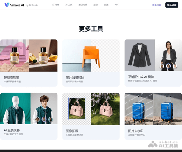 Vmake AI：一站式AI电商图像与视频编辑平台，智能生成模特与产品图