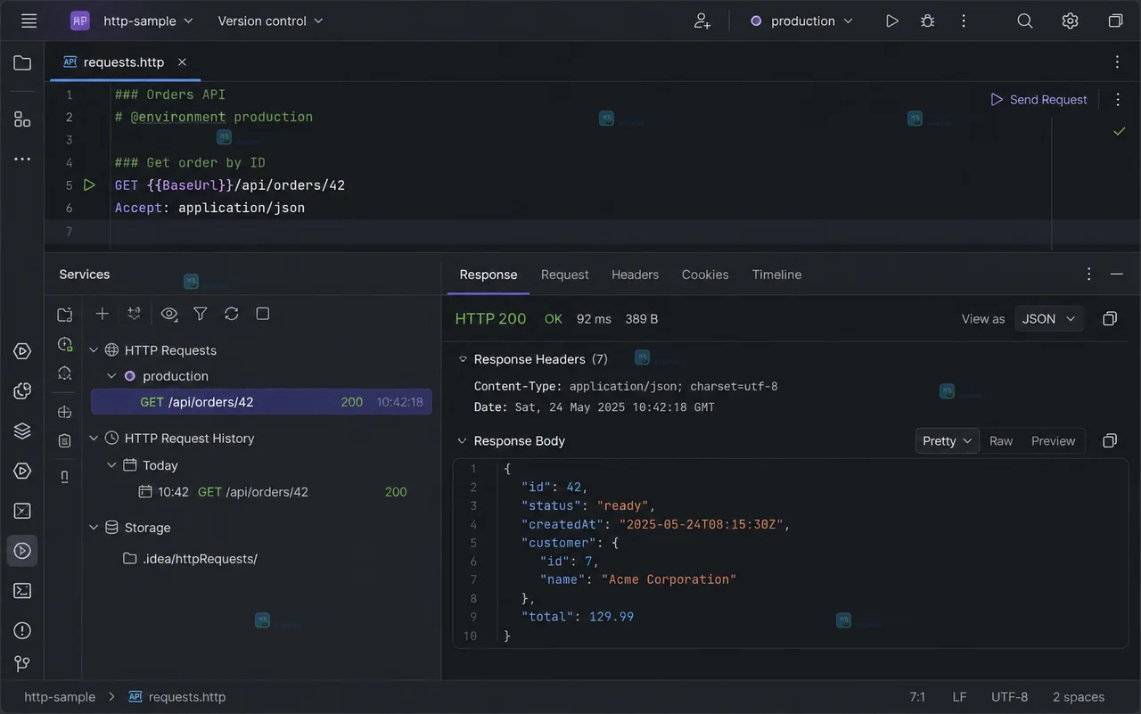 IntelliJ IDEA 怎么用 HTTP 文件调试接口和切换环境