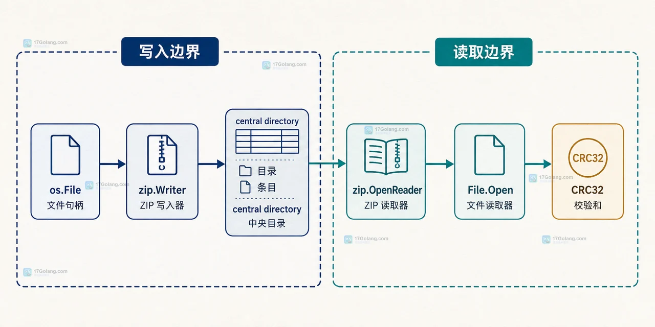 Go 生成的 ZIP 无法打开怎么检查 Writer 关闭顺序