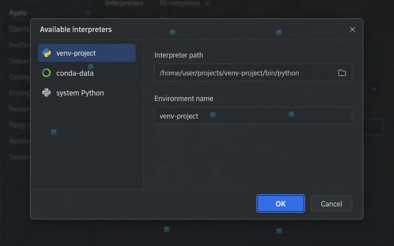 PyCharm 怎么为项目切换虚拟环境解释器