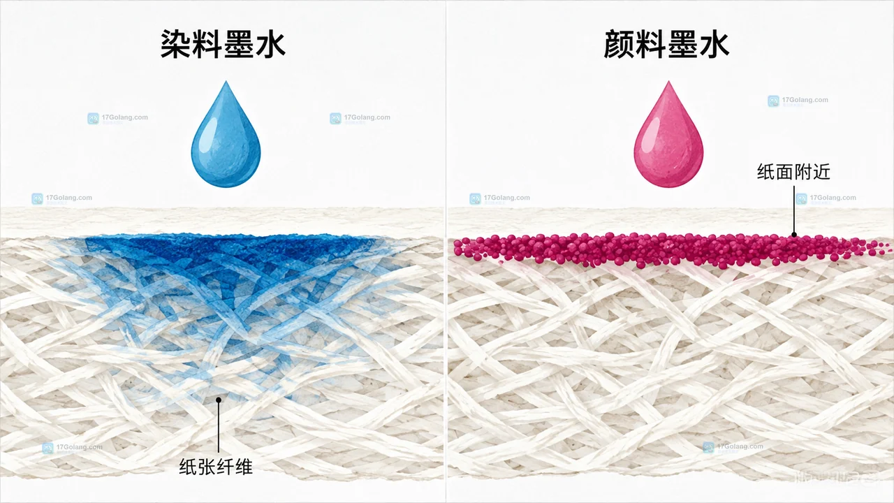 颜料墨水和染料墨水打印文件有什么区别