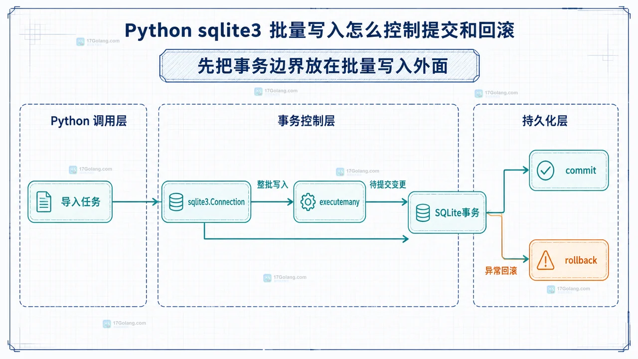 Python sqlite3 批量写入怎么控制提交和回滚