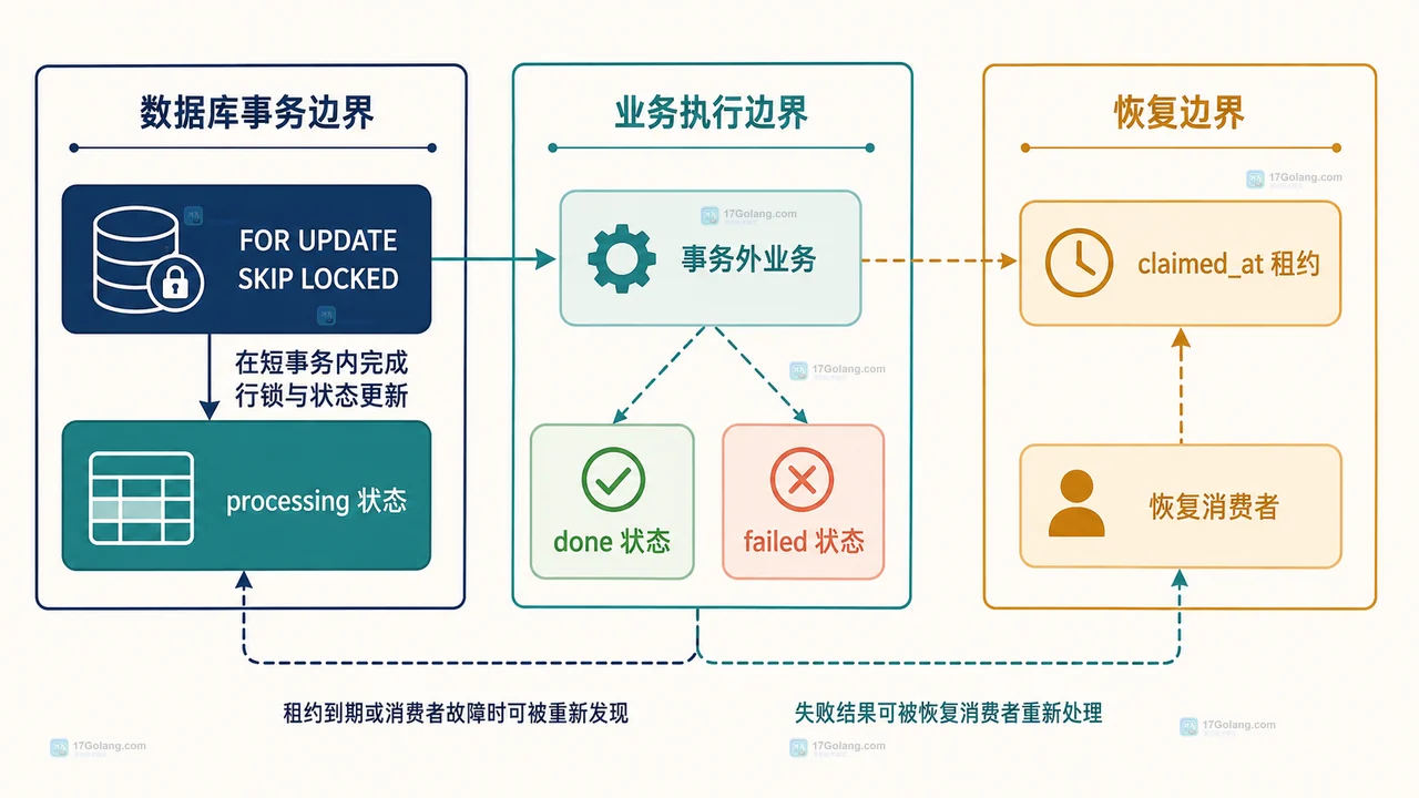 MySQL 多个消费者怎么用 SKIP LOCKED 领取任务