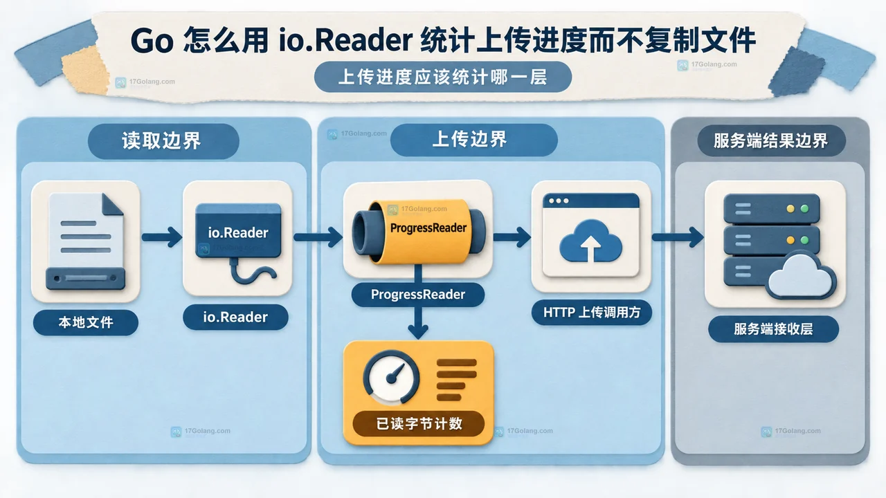 Go 怎么用 io.Reader 统计上传进度而不复制文件